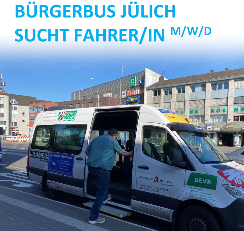 Bürgerbus Jülich sucht Fahrer (m|w|d)