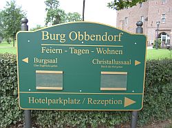 Tafel Hotel Burg Obbendorf