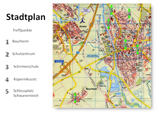 Treffpunkte Stadtplan