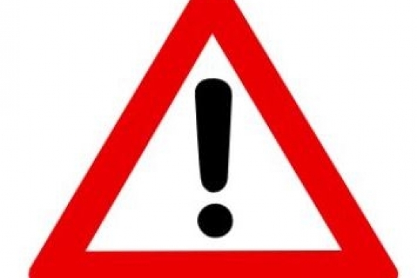 Achtung Bild: Das Verkehrszeichen Achtung