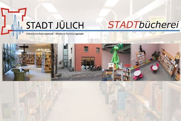 Stadtbücherei Jülich Bild: Collage der Stadtbücherei Jülich