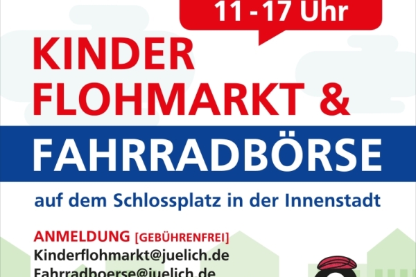 Bild: Das Plakat zum Kinderflohmarkt und/oder FahhrradbÃ¶rse