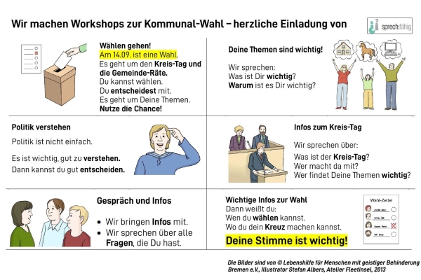 Sie haben die Wahl! Bild: Ein Flyer zur Veranstaltung