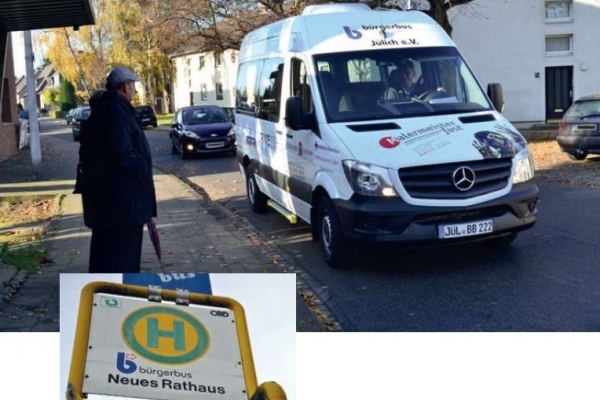 Bürgerbus mit Haltestelle Bürgerbus mit Haltestelle