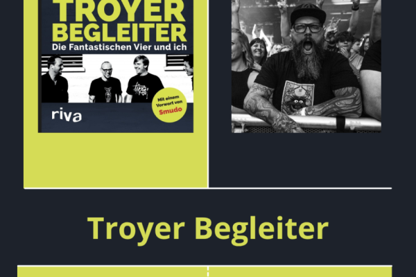 Troyer Begleiter - Lesung mit Andreas Sartorius Bild: Plakat zur Veranstaltung