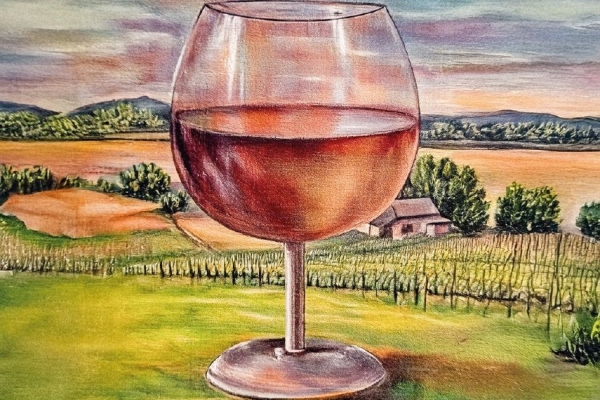 „Weinverkostung“ im Museum in Kooperation mit dem Schwan Jülich Bild: Plakat zur Veranstaltung