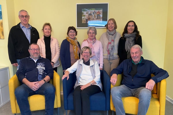 Der neue Seniorenbeirat ist gewählt Bild: Die Mitglieder des Seniorenbeirats: Von links nach rechts, Vorne: Hermann Uhlenbruck, Hannelore Stöber-Steinbrech und Heinz Kranefeld. Hinten: Ludwig Geiger, Margarete Esser-Faber, Doris Forst, Josefine Meurer, Irene Oellers und Agi Flücken.
