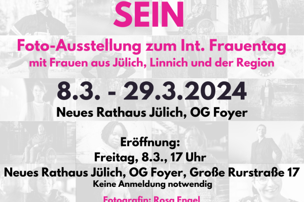 Ausstellung zum Internationalen Frauentag Bild: Plakat zur Veranstaltung