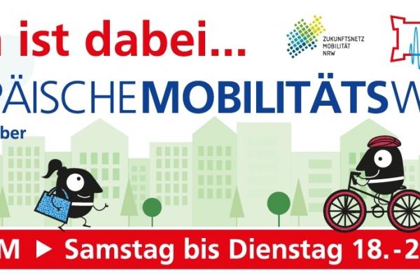 PR 156 - Aktiv, gesund und sicher unterwegs Bild: Das Banner zu autoarmen Innenstadt vom 18. - 21.09.2021