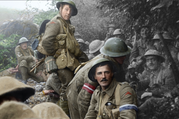 They shall not grow old Bild: Soldaten im Schützengraben