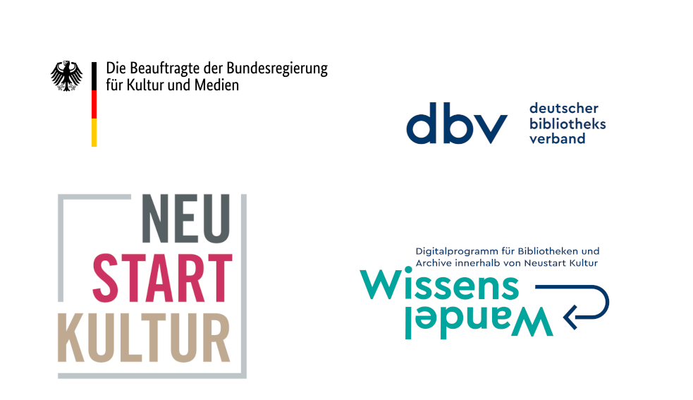 Die Logos der beteiligten Institutionen der Förderung WissensWandel
