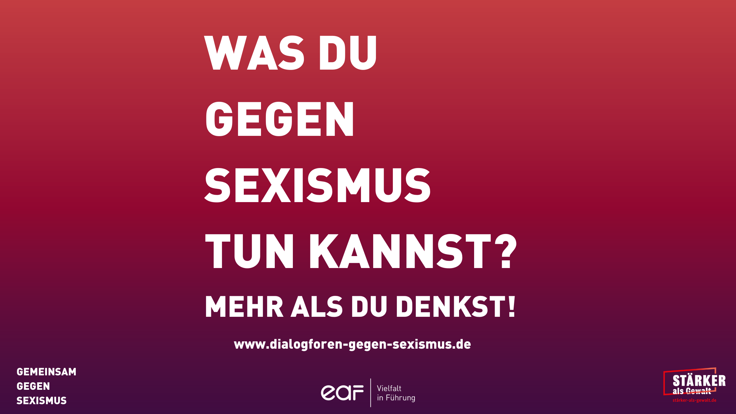 Was du gegen Sexismus zun kannst? Mehr als du denkst!