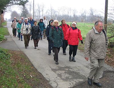 Wandergruppe mit Alwin Reiche